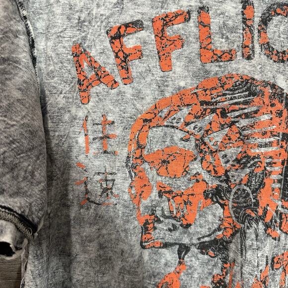 Affliction Reversible Distressed T-shirt Sz Large American Customs Motor Spirit - Picture 4 of 16